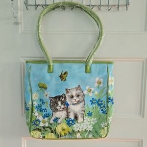 Vintage Kittens Butterfly Flowers Y2K Bag New Without Tags Cat Lovers Cute Kitty